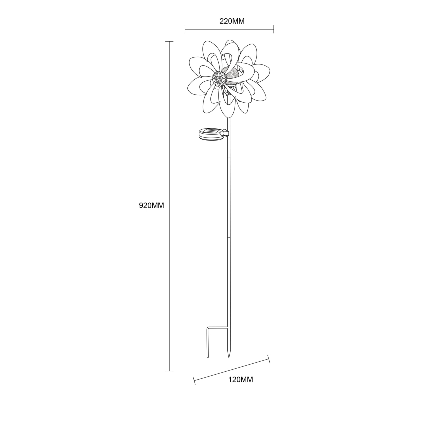 Globo - LED Solcell dekoration LED/0,06W/3,2V IP44