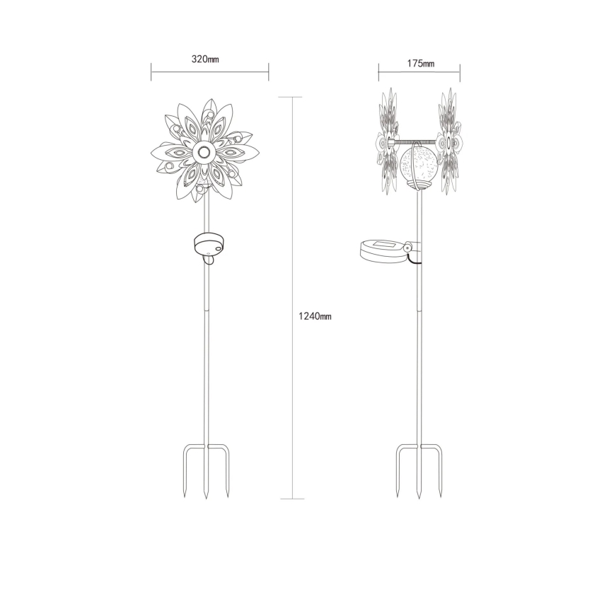 Globo - LED Solcell dekoration LED/0,02W/3V IP44