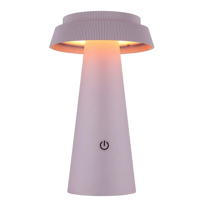 Globo - LED Ljusreglerad solcell beröring lampa LED/4W/3,7W IP54 rosa