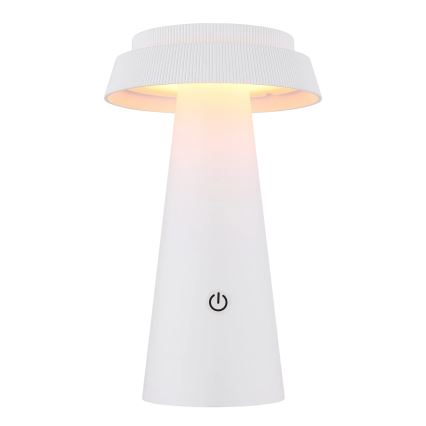 Globo - LED Ljusreglerad solcell beröring lampa LED/4W/3,7W IP54 vit