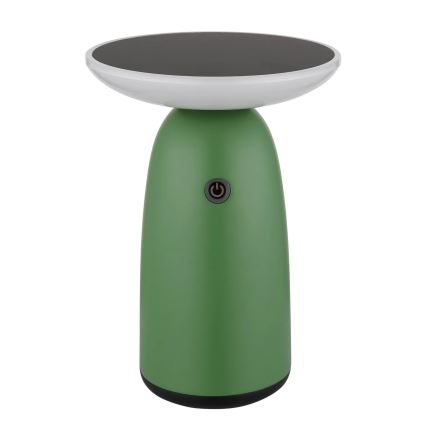 Globo - LED Ljusreglerad solcell beröring lampa LED/10W/3,7V IP54 3600 mAh grön