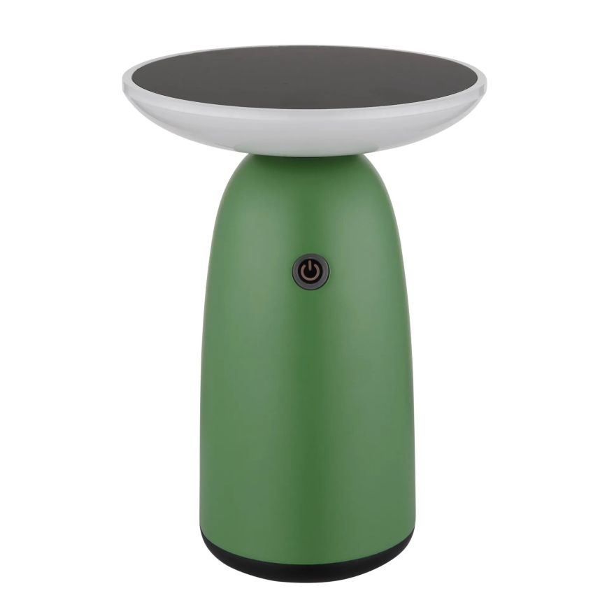 Globo - LED Ljusreglerad solcell beröring lampa LED/10W/3,7V IP54 3600 mAh grön