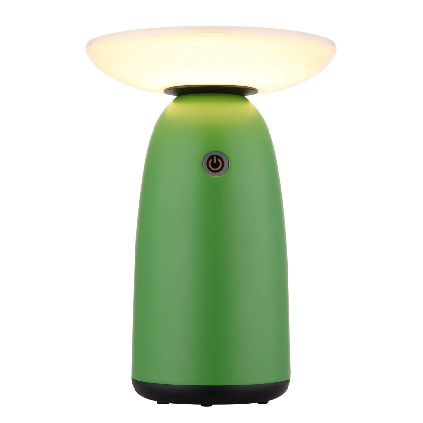 Globo - LED Ljusreglerad solcell beröring lampa LED/10W/3,7V IP54 3600 mAh grön