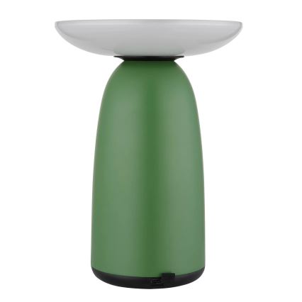 Globo - LED Ljusreglerad solcell beröring lampa LED/10W/3,7V IP54 3600 mAh grön