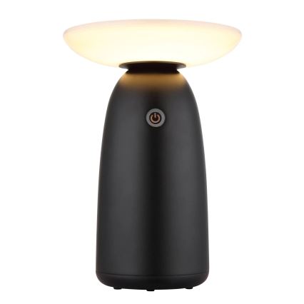 Globo - LED Ljusreglerad solcell beröring lampa LED/10W/3,7V IP54 3600 mAh svart