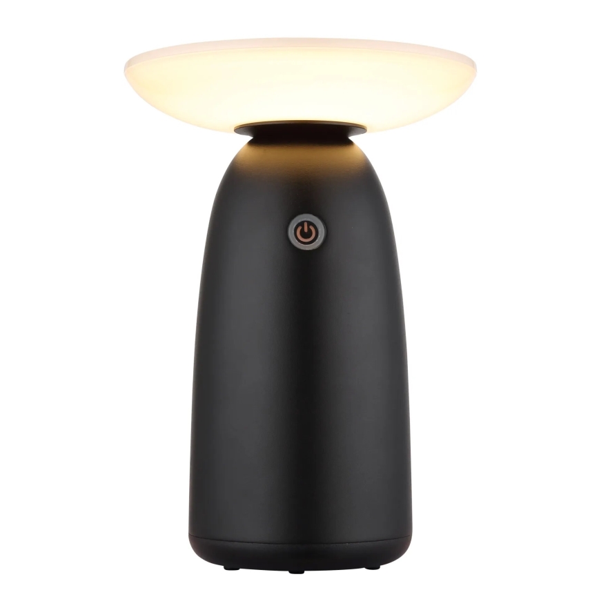 Globo - LED Ljusreglerad solcell beröring lampa LED/10W/3,7V IP54 3600 mAh svart