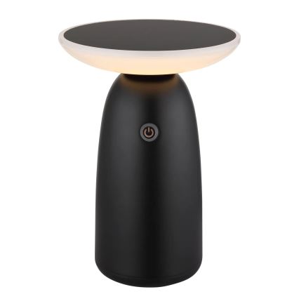 Globo - LED Ljusreglerad solcell beröring lampa LED/10W/3,7V IP54 3600 mAh svart