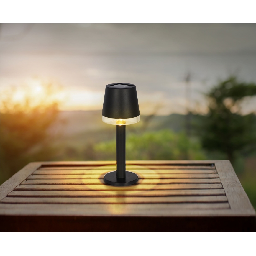 Globo - LED solcellsbelysning LED/0,5W/3,2V 3000K IP44 svart