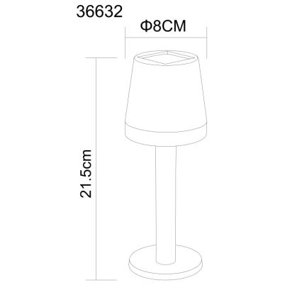 Globo - LED solcellsbelysning LED/0,5W/3,2V 3000K IP44 svart