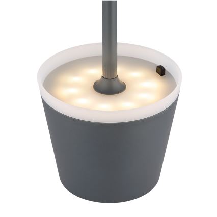 Globo - LED solcellsbelysning LED/0,6W/3V 3000K IP44 antracit