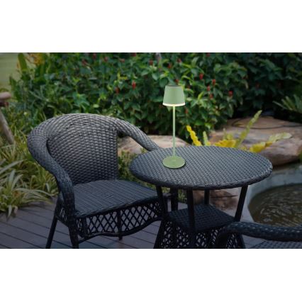 Globo - LED Solcellsbelysning LED/0,06W/3V 3000K IP44 grön