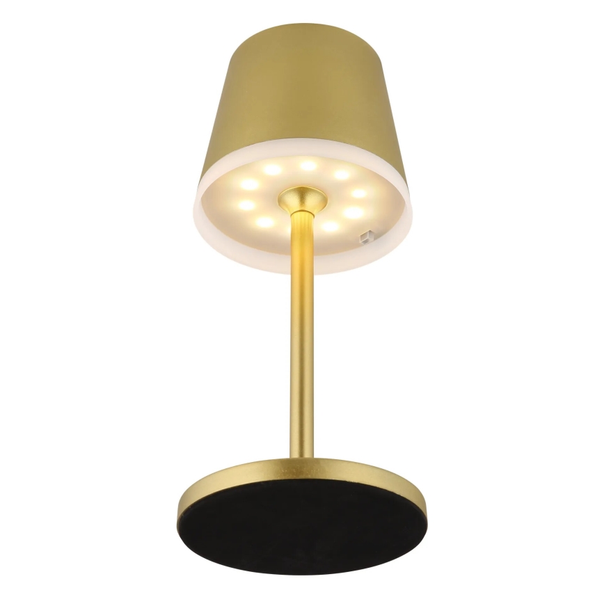 Globo - LED Solcellsbelysning LED/0,6W/3V 3000K IP44 guld