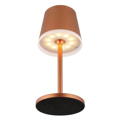 Globo - LED Solcellsbelysning LED/0,6W/3V 3000K IP44 koppar