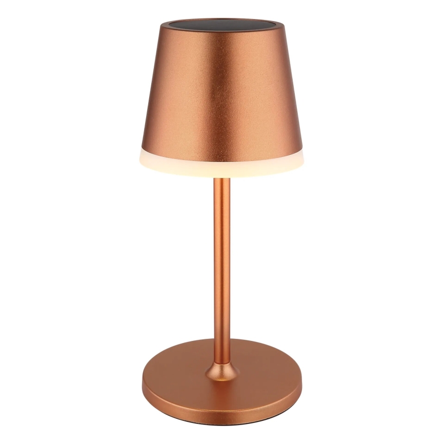 Globo - LED Solcellsbelysning LED/0,6W/3V 3000K IP44 koppar