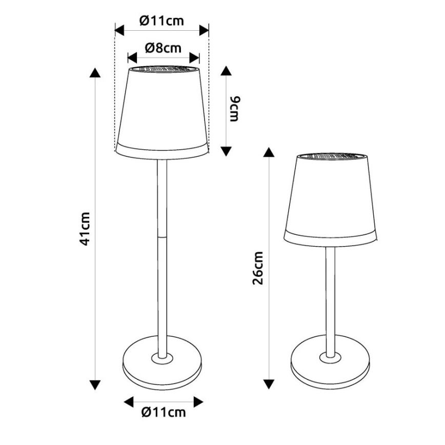 Globo - LED Solcellsbelysning LED/0,6W/3V 3000K IP44 koppar