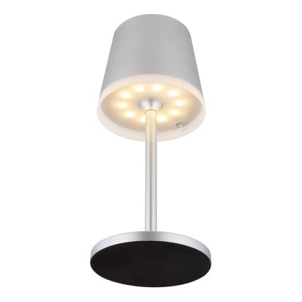 Globo - LED Solcellsbelysning LED/0,6W/3V 3000K IP44 1200 mAh matt krom