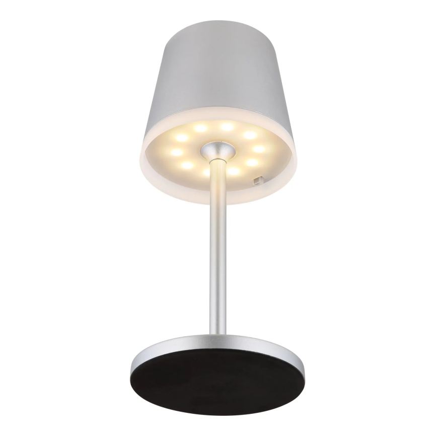 Globo - LED Solcellsbelysning LED/0,6W/3V 3000K IP44 1200 mAh matt krom