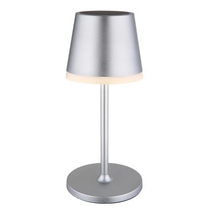 Globo - LED Solcellsbelysning LED/0,6W/3V 3000K IP44 1200 mAh matt krom