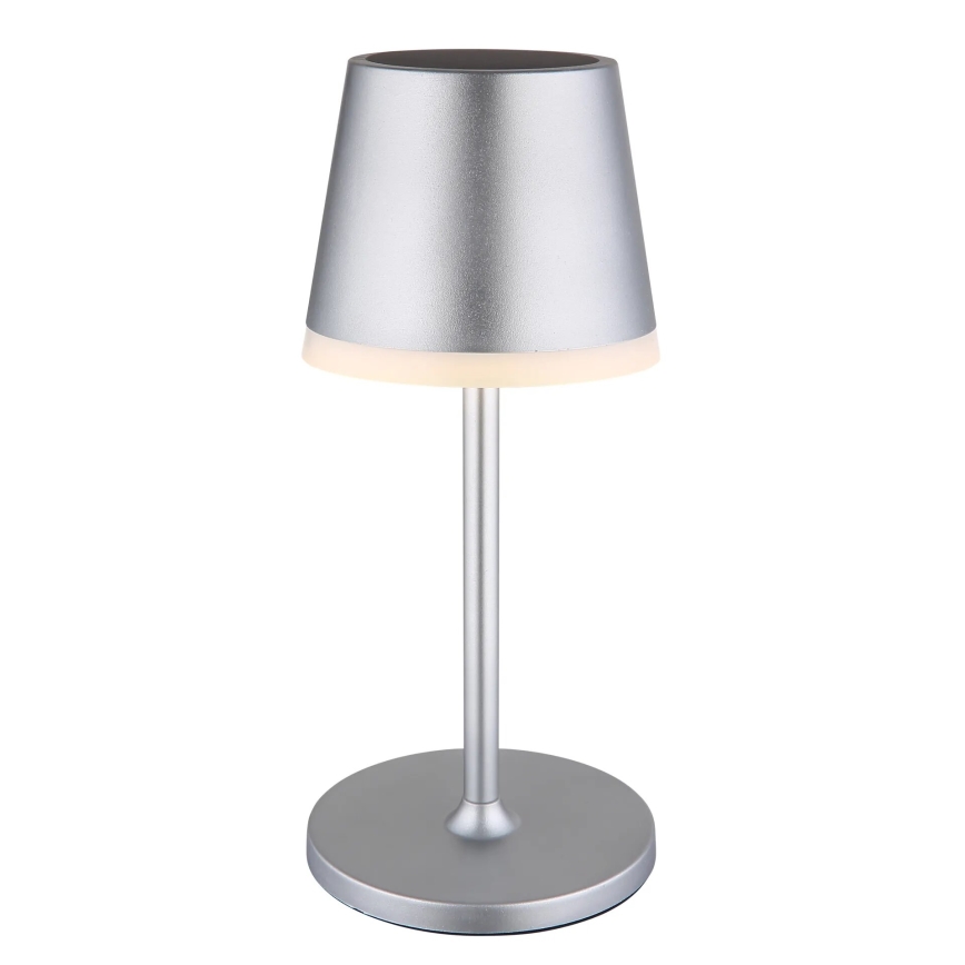 Globo - LED Solcellsbelysning LED/0,6W/3V 3000K IP44 1200 mAh matt krom
