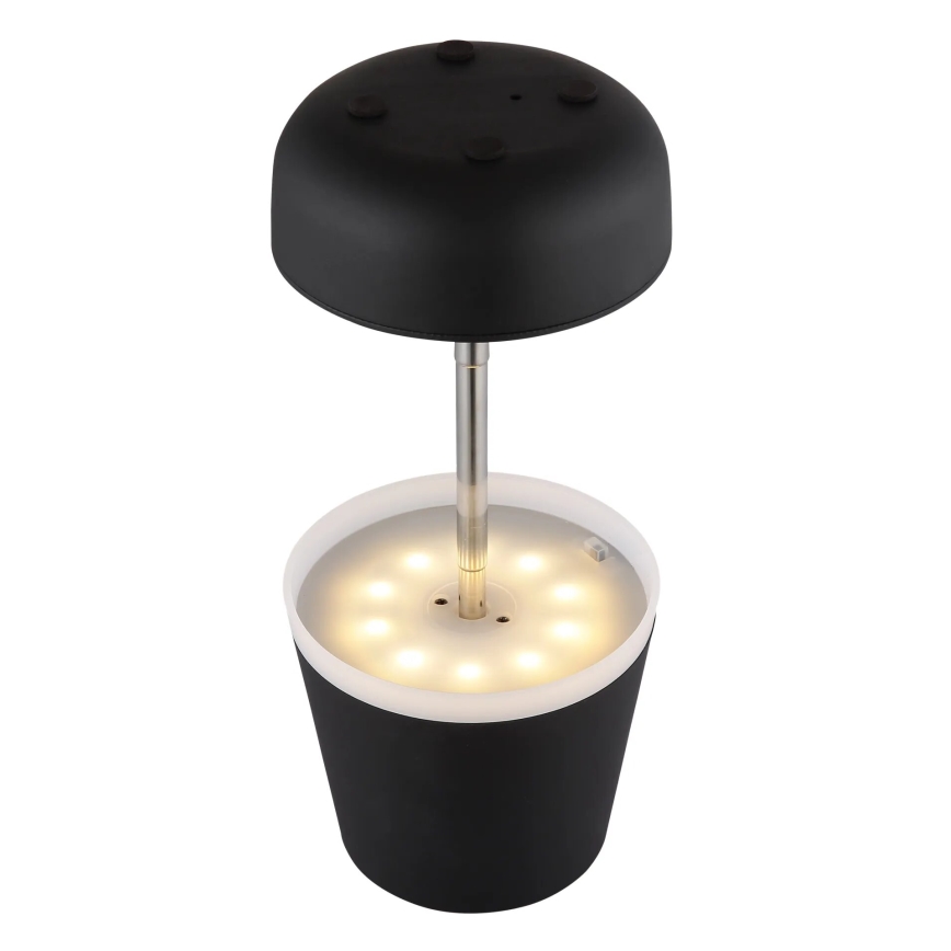 Globo - LED solcellslampa 10xLED/0,06W/3V IP44 svart
