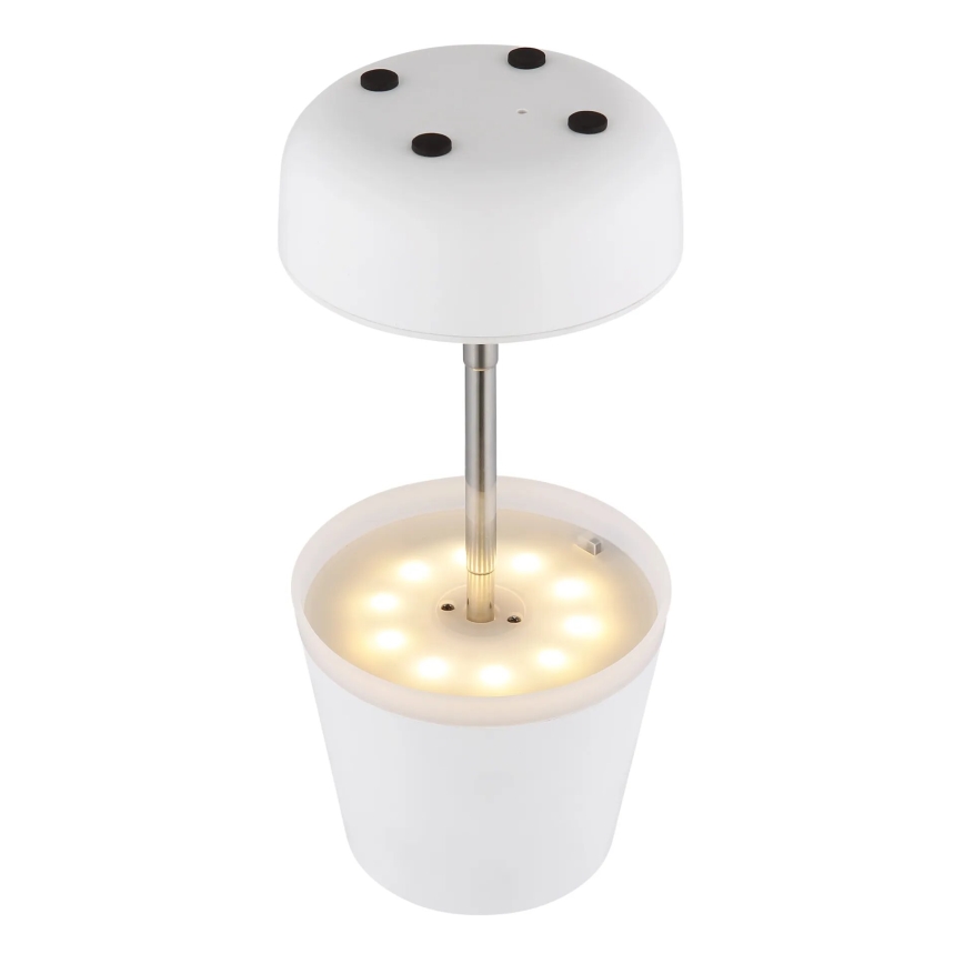 Globo - LED solcellslampa 10xLED/0,06W/3V IP44 800 mAh vit