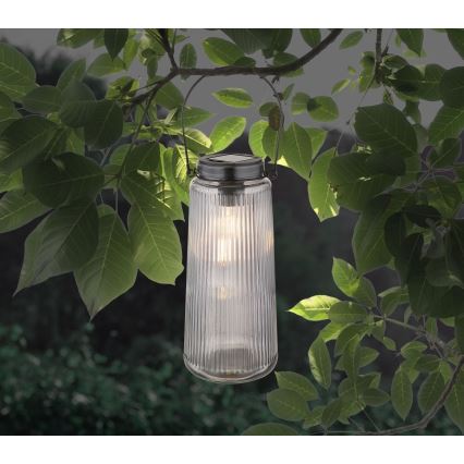 Globo - LED solcellsbelysning 2xLED/0,5W/3V 3000K IP44