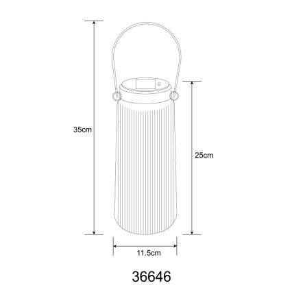 Globo - LED solcellsbelysning 2xLED/0,5W/3V 3000K IP44