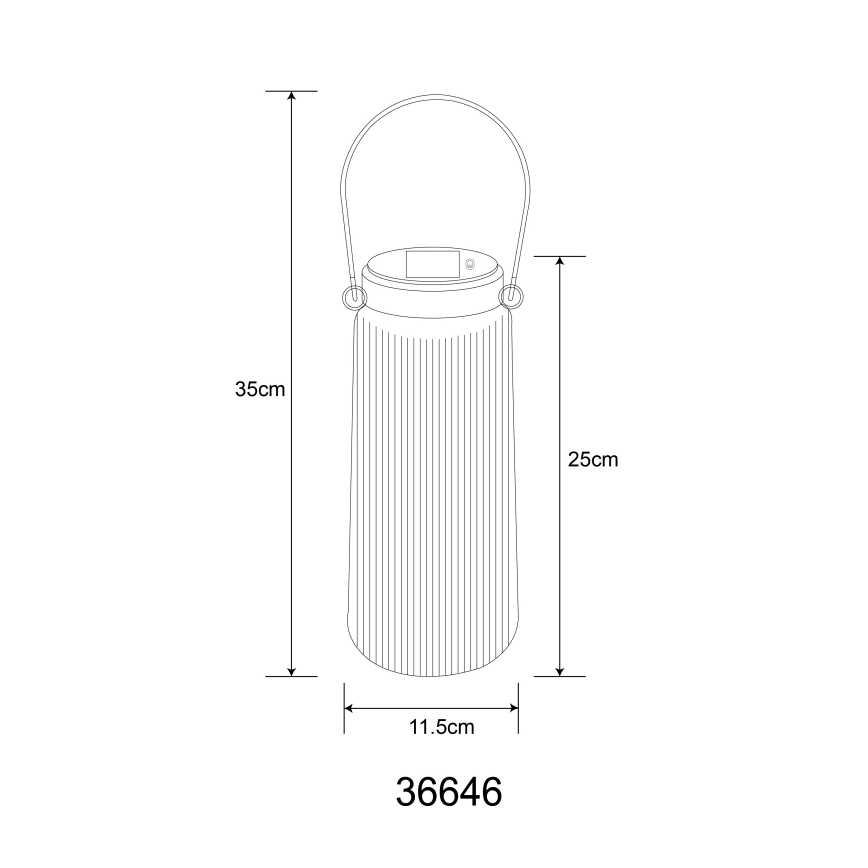 Globo - LED solcellsbelysning 2xLED/0,5W/3V 3000K IP44