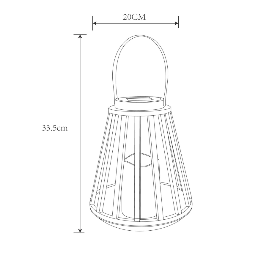Globo - LED solcellsbelysning LED/0,06W/3V 3200K IP44