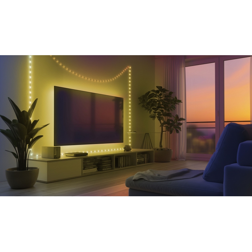 Globo - LED-remsa 50xLED/0,06W/5V 5 m 8 funktioner