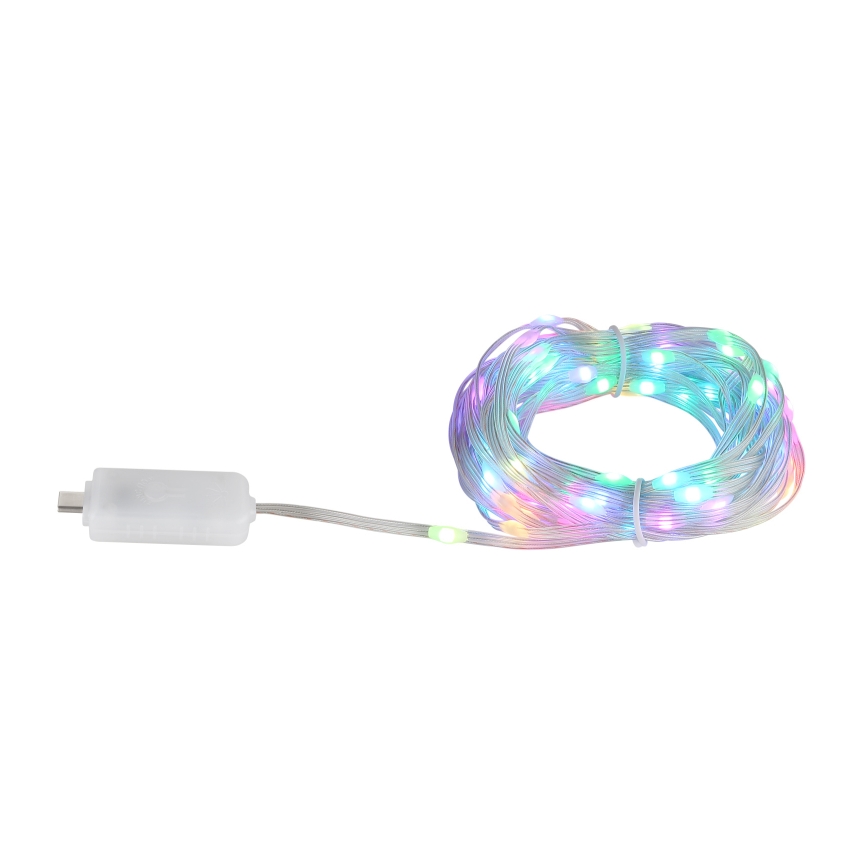Globo - LED RGB-remsa 50xLED/0,06W/5V 5 m 27 funktioner