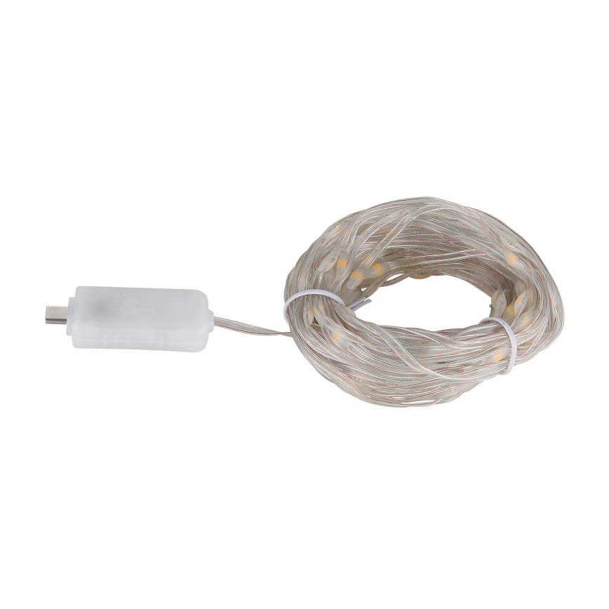 Globo - LED-remsa 100xLED/0,06W/5V 10 m 8 funktioner