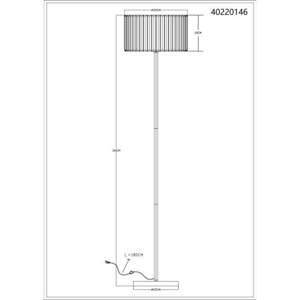 Globo - Golvlampa 1xE27/60W/230V