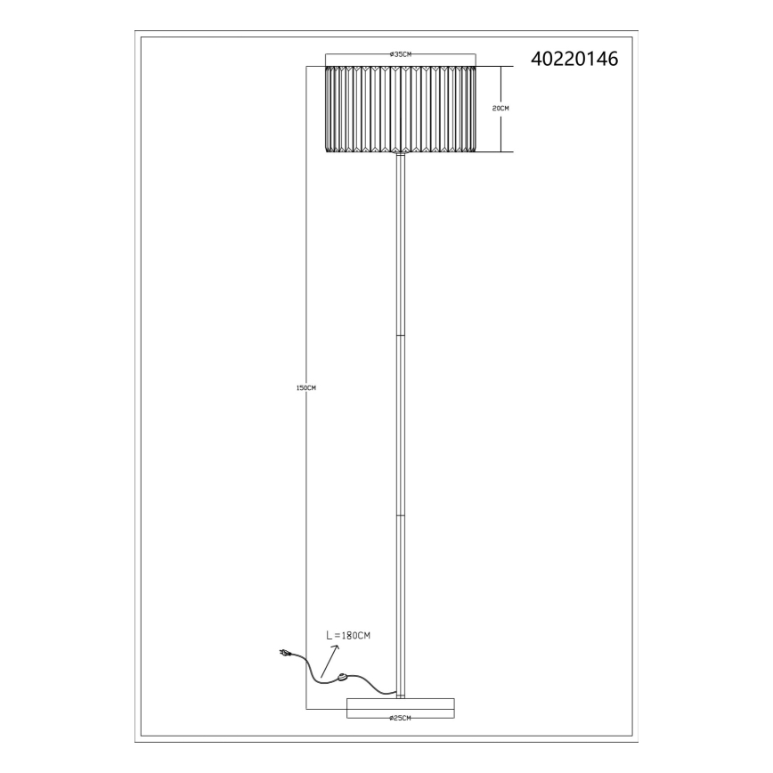 Globo - Golvlampa 1xE27/60W/230V