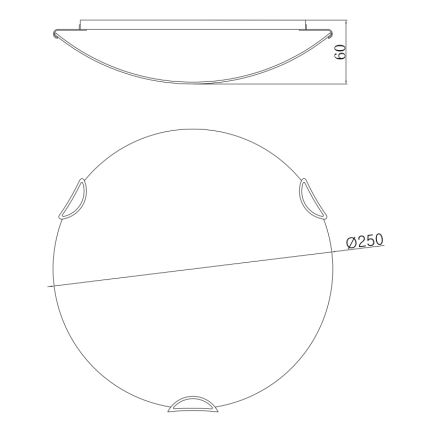 Globo 40402-1 - Takbelysning CALIMERO I 1xE27/60W/230V