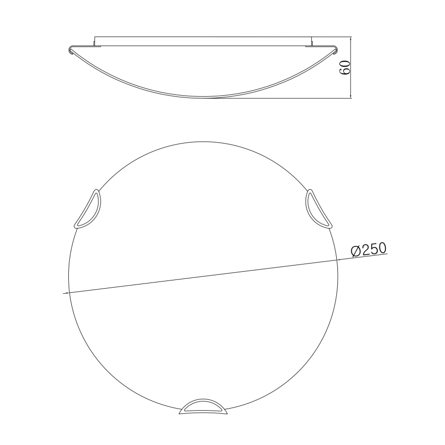 Globo 40402-1 - Takbelysning CALIMERO I 1xE27/60W/230V