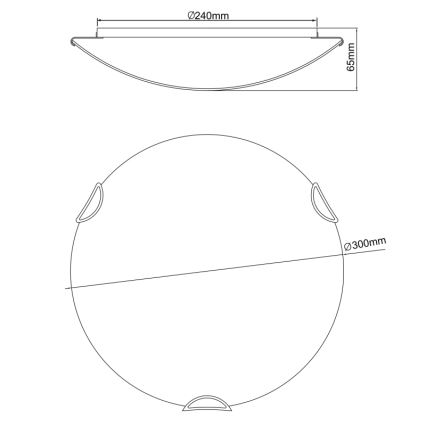 Globo - Takbelysning för barn 2xE27/60W/230V