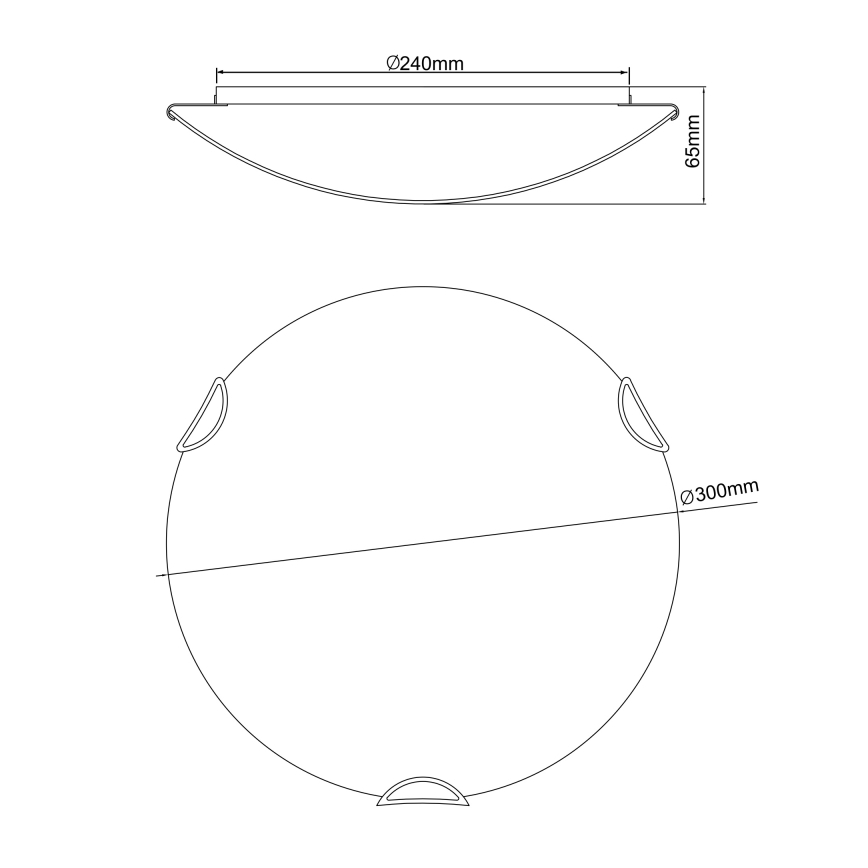 Globo - Takbelysning för barn 2xE27/60W/230V