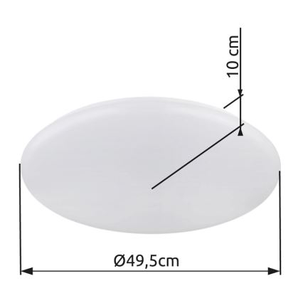 Globo - LED taklampa LED/24W/230V diameter 49,5 cm vit