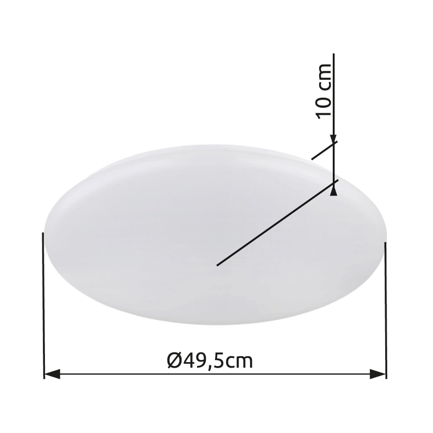 Globo - LED taklampa LED/24W/230V diameter 49,5 cm vit