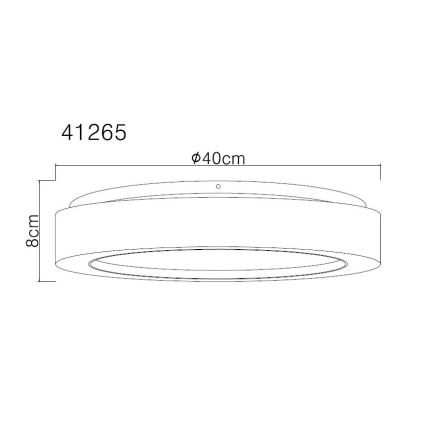 Globo - LED taklampa LED/24W/230V diameter 40 cm 3000K vit