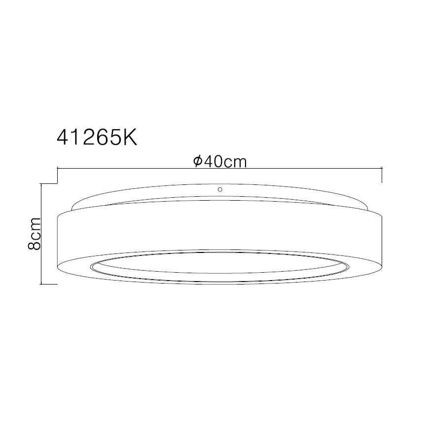 Globo - LED taklampa LED/24W/230V diameter 40 cm 4000K vit