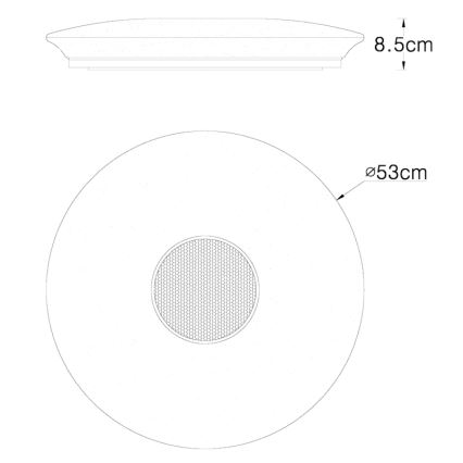 Globo - RGBW Dimbar taklampa LED/50W/230V + fjärrkontroll