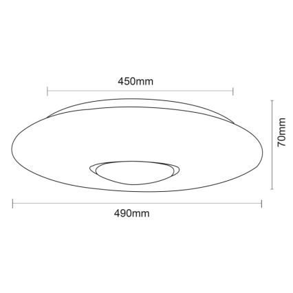 Globo - RGBW Dimbar taklampa LED/40W/230V 3000-6500K + fjärrkontroll