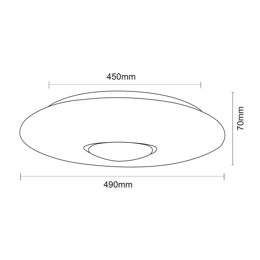 Globo - RGBW Dimbar taklampa LED/40W/230V 3000-6500K + fjärrkontroll