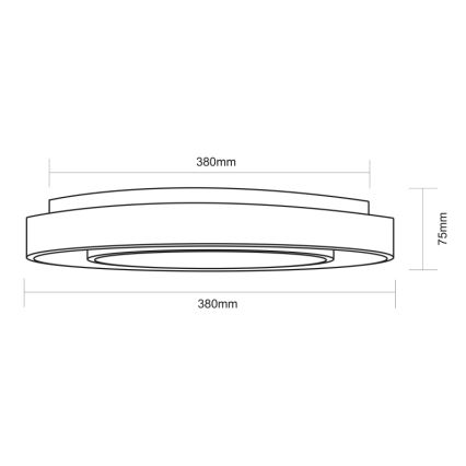 Globo - RGBW Dimbar taklampa LED/24W/230V 3000-6500K+ fjärrkontroll