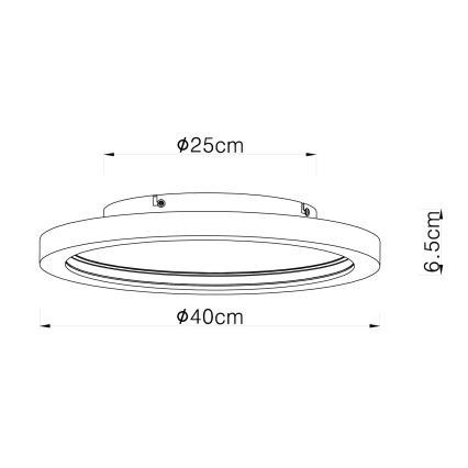 Globo - LED RGBW Dimbar taklampa LED/24W/230V 2700-6000K + fjärrkontroll