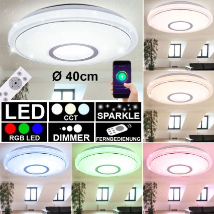 Globo - RGBW Dimbar taklampa LED/16W/230V 2700-6500K WiFi Tuya + fjärrkontroll