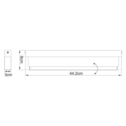 Globo - LED Badrumsväggbelysning  LED/12W/230V IP44