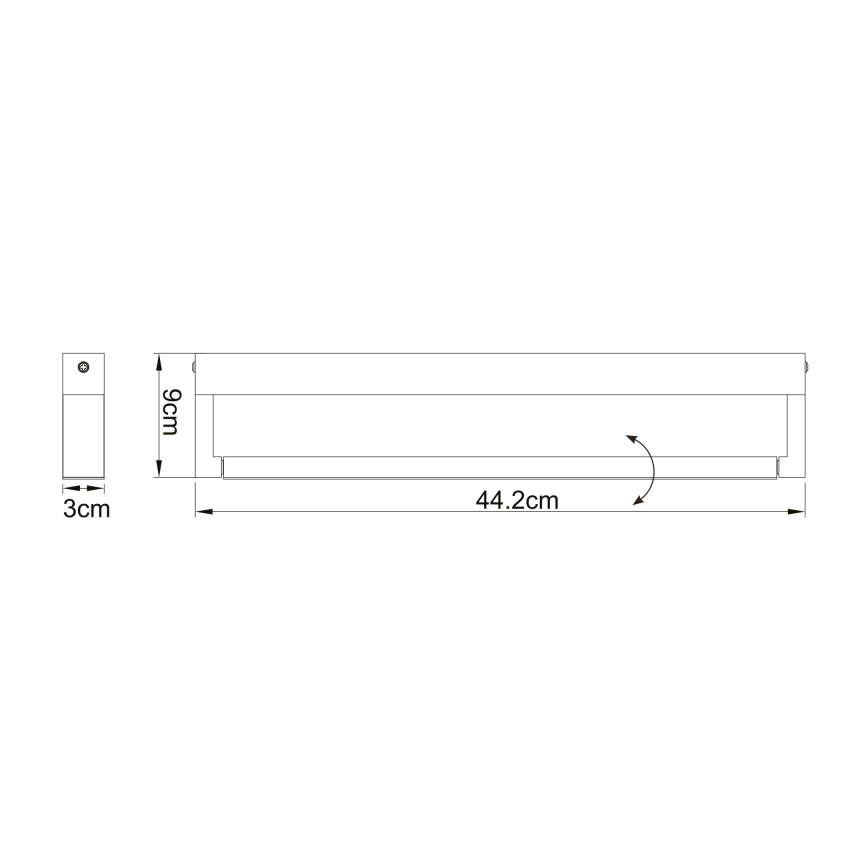 Globo - LED Badrumsväggbelysning  LED/12W/230V IP44